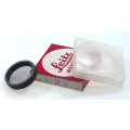 LEITZ 13358 P CAMERA LENS POL FILTER BOXED CASED NR