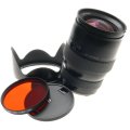 HASSELBLAD HC 1:3.5-4.5/50-110mm CAMERA ZOOM LENS RED FILTER HOOD CAPS CASE MINT