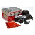 Contarex SE Super Zeiss Planar 1:2/50mm Chrome SLR 35mm film camera boxes