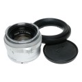 Planar 2/50 Zeiss Contarex vintage film lens f/2 50mm chrome f=50mm