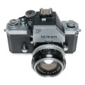 Nikon F vintage SLR film camera 35mm Nikkor-S Auto 1.4/50 lens set