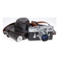 Leica M3 35mm Film RF Camera Hybrid Nikkor-H 1:2 f=5cm Serviced