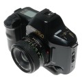 Canon Black T90 SLR camera vintage FD 28mm 2.8 lens cap and strap 2.8/28mm