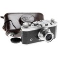 A.F.I.O.M. ITALY WEGA IIa VERY RARE LEICA COPY RANGEFINDER CAMERA TRIXAR 3.5/50