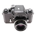 Nikon F Black SLR film camera clean condition Nikkor-H 1:2 f=50mm