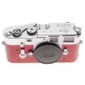 Leica M3 Just Serviced Rangefinder 35mm film camera body re skinned Red #1008511