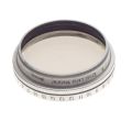 LEICA rangefinder camera lens filter P. Polaroid chrome rotating M39 filter 39mm