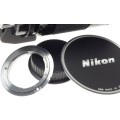 USED NIKON REFLEX-NIKKOR C 1:8 f=500mm MIRROR AI CAMERA LENS SLR 35mm HOOD CAPS