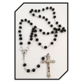 Rosary in Black Glass