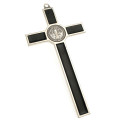 10.5cm St Benedict Crucifix  - black inlay