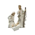25cm White Nativity Set - 3 piece