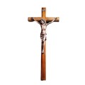 53cm Crucifix in Kiaat with Bronze Corpus