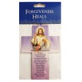 Forgiveness Heals - Wooden Cross with Act of Contrition