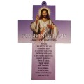 Forgiveness Heals - Wooden Cross with Act of Contrition