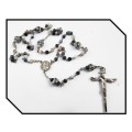 Frosted Agate Semi-Precious Stone Rosary