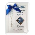 Bonbonniere - Rosary with personalized card