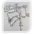 6mm Swarovski Crystal AB Rosary in Sterling Silver