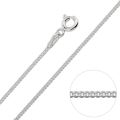 Sterling Silver Curb Link 1mm Chain - 55cm