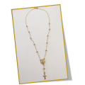18kt Gold Filled one Decade St Benedict Rosary Necklace