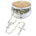 First Holy Communion Rosary - in Pyx box