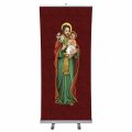 St Joseph Retractable standing Banner - 183cm tall