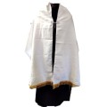 White - Humeral Veil with Gold Orphreys - IHS Embroidery
