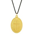 St Michael Two tone Pendant 40mm on cord