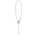 22cm Sterling silver Rosary Bracelet with Miraculous Medal