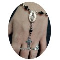 One Decade Austrian Crystal Bracelet Finger rosary