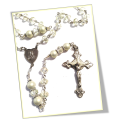 Chaplet of Faith in Champagne Crystals