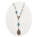 Our Lady Undoer of Knots Chaplet in Blue & Crystal