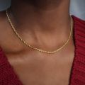 18kt gold filled Rope Chain - 50cm
