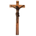 50cm Rosewood Crucifix with Bronze corpus