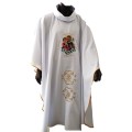 White St Joseph Ornate Chasuble & Stole - Limited Edition