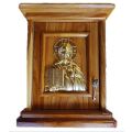 Wooden Tabernacle with Jesus the Teacher Relief in gold