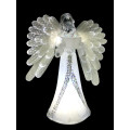 22cm acrylic Angel with Fibre optic wings - Lights up