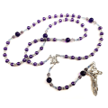 Amethyst Birthstone Rosary in Faux Glass Pearls (Limited Edition)