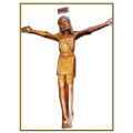 166cm Solid Carved Wooden African Corpus with Inri