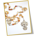 Topaz Semi-Precious Stone -  Birthstone Rosary - November