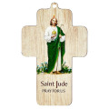 St Jude Pray for Us - 12.5cm Wooden Cross