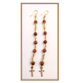 Gold Stone Semi-Precious Stone Rosary Set