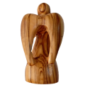 10cm Olivewood Long Winged Angel - Holy Land Import