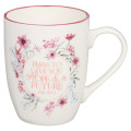 Plans To Give You Hope And A Future Floral Ceramic Mug - Jeremiah 29:11