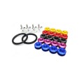 Universal Aluminum JDM Quick Release Fasteners For Bumpers (Spike Black)