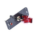 Single Toggle Switch with LED and Carbon Fibre Look Panel