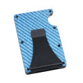 RFID Card Blocker Wallet Blue &amp; Carbon Fibre