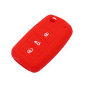 Rubber Key Cover VW Wolfsburg Red 3 Button