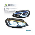 Headlights For Volkswagen VW Golf 7 / MK7 2014-2017 with Animation and Blue DRL (NOT fit for Golf...