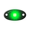 Universal Aluminium 9-LED Rocklights (Green)