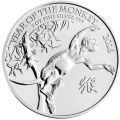 2016 1 oz British .999 Silver Lunar Year of the Monkey Coin (BU) Encapsulated